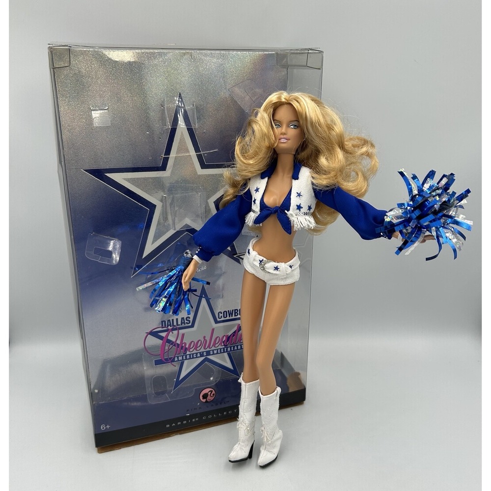 Dallas Cowboys Cheerleader Barbie Blonde America's Sweethearts Pink Label Mattel